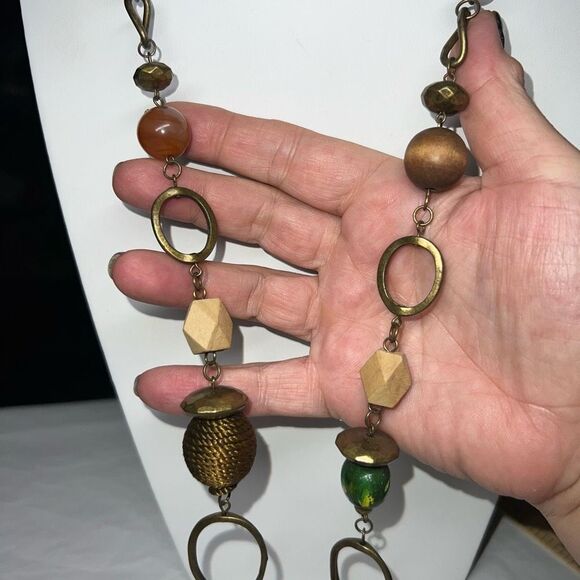 NY Beaded and Chain Necklace‎ - Picture 6 of 11